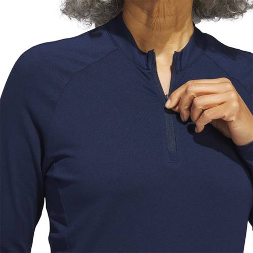 Adidas W Long Sleeve Solid 1/4 Zip Golf Mock 4
