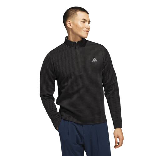 Adidas M Ultimate365 Dwr Textured 1/4 Zip Sweatshirt 9