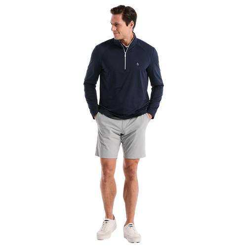 Original Penguin M LS Mixed Media 1/4 Zip Pullover 1