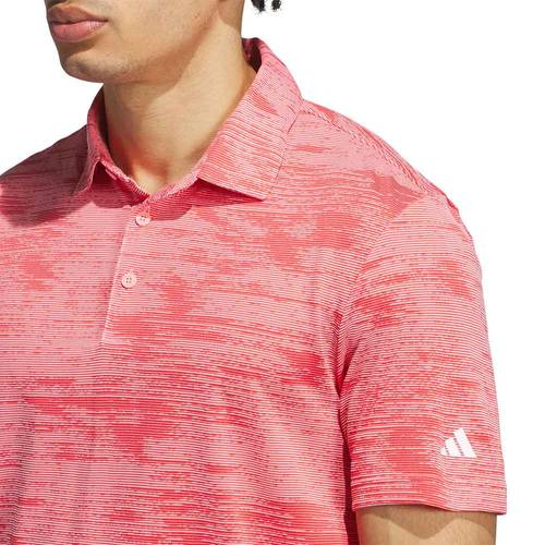 Adidas M Ultimate365 Textured Stripe Polo Shirt 2