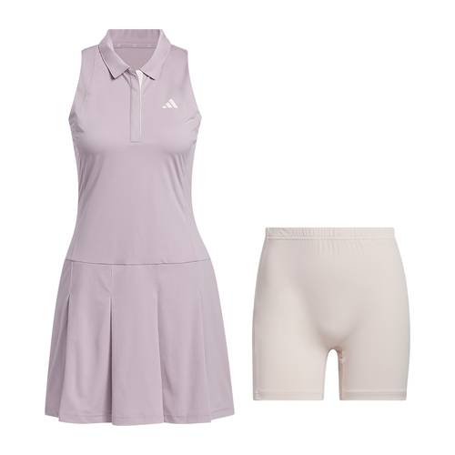 Adidas W Ultimate365 Tour Twistknit Pleated Dress 10