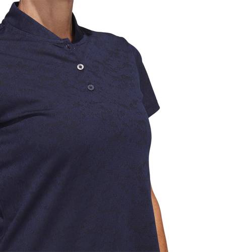 Adidas W Jacquard Short Sleeve Polo Shirt 10