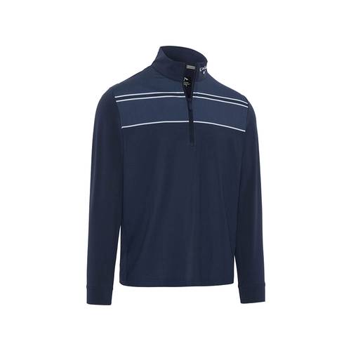 Callaway M Blocked Printed Chev Textured Pullover 12