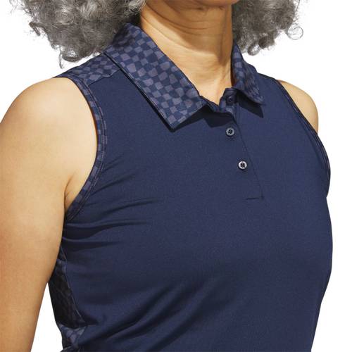 Adidas W Ultimate 365 Printed Sleeveless Polo 7