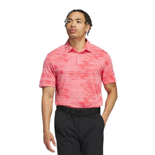 Adidas M Ultimate365 Textured Stripe Polo Shirt 1