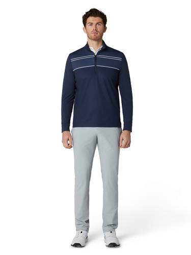 Callaway M Blocked Printed Chev Textured Pullover 9