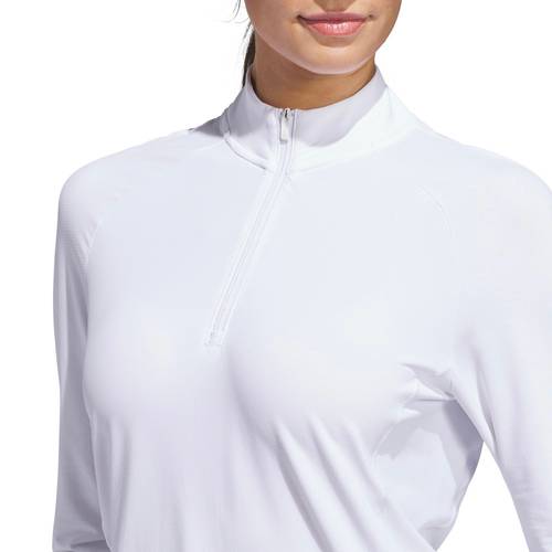 Adidas W Ultimate 365 Solid 1/4 Zip Mock 3