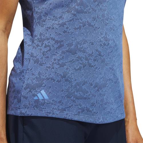 Adidas W Jacquard Short Sleeve Polo Shirt 4