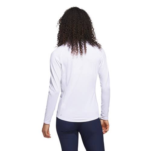 Adidas W Long Sleeve Solid 1/4 Zip Golf Mock 6