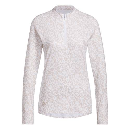 Adidas W Ultimate 365 Printed 1/4 Zip Golf Mock 7