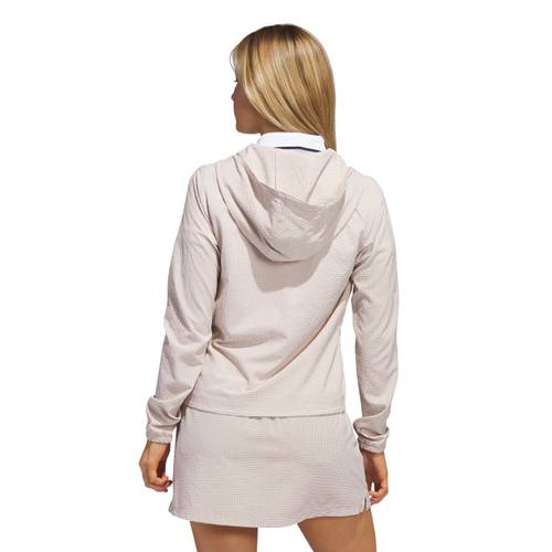 Adidas W Seersucker 1/4 Zip Hoodie 1