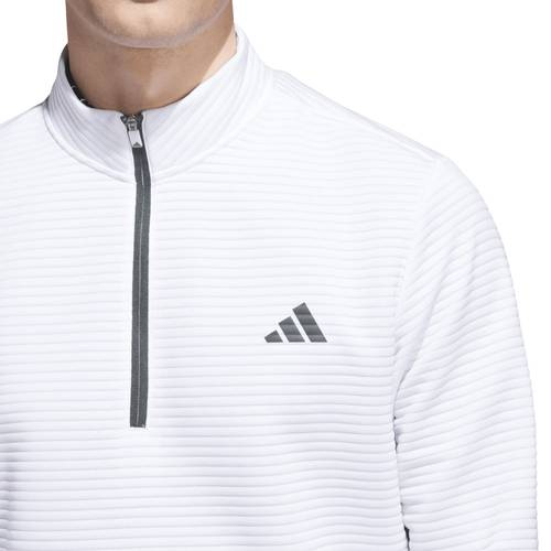 Adidas M Ultimate365 Dwr Textured 1/4 Zip Sweatshirt 1