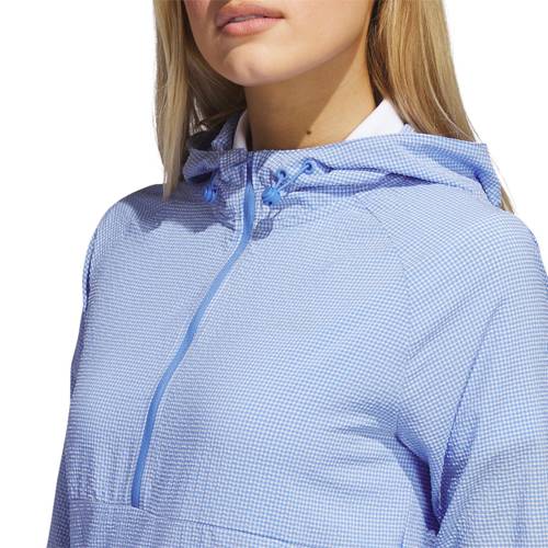 Adidas W Seersucker 1/4 Zip Hoodie 8